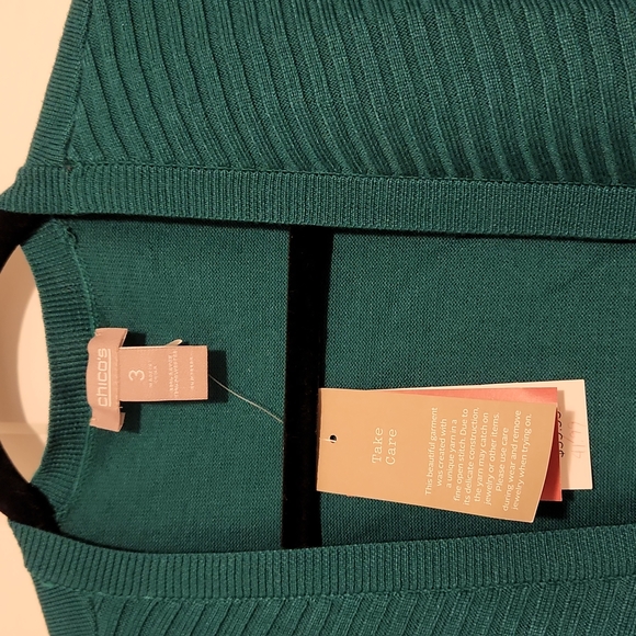 Dylan 3/4 sleeve cardigan Poseidon color size 3 - Picture 2 of 5